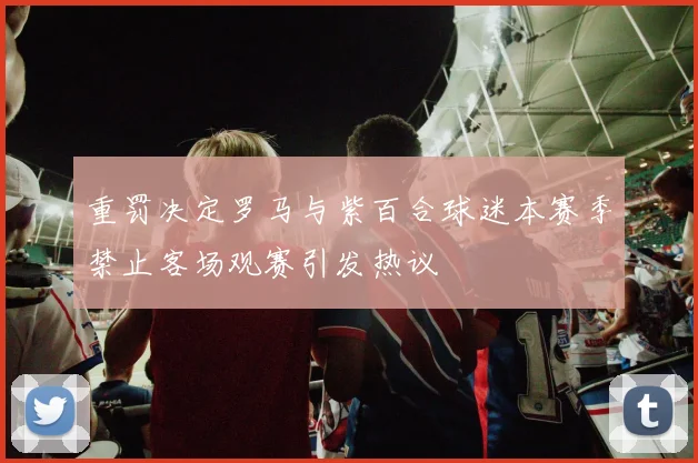 重罚决定罗马与紫百合球迷本赛季禁止客场观赛引发热议